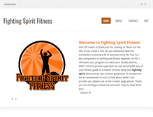Tablet Screenshot of fightingspiritfitness.weebly.com