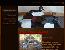 Tablet Screenshot of jeremymyneardecoys.weebly.com