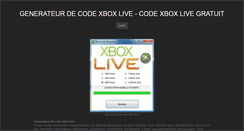 Desktop Screenshot of generateurdecodexboxlive.weebly.com
