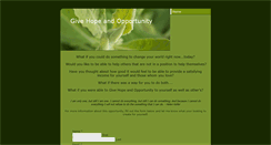 Desktop Screenshot of givehopeandopportunity.weebly.com
