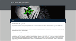 Desktop Screenshot of heartsymbolsonfacebook.weebly.com