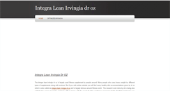 Desktop Screenshot of integra-leanirvingiadroz.weebly.com