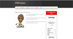 Desktop Screenshot of chslions.weebly.com