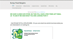 Desktop Screenshot of bumpyroadbargains.weebly.com