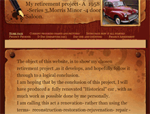 Tablet Screenshot of morrisminor4doorrescueproject.weebly.com