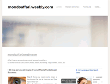 Tablet Screenshot of mondoaffari.weebly.com