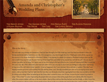 Tablet Screenshot of chrisandamandasweddingplans.weebly.com