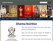 Tablet Screenshot of dharmanutrition.weebly.com