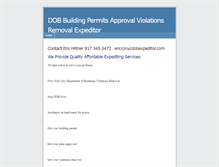 Tablet Screenshot of dobexpeditorpermitsviolationsapp.weebly.com