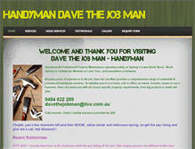 Tablet Screenshot of davethejobman.weebly.com