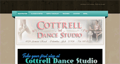 Desktop Screenshot of cottrelldance.weebly.com