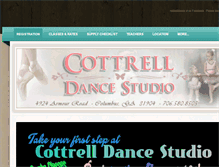 Tablet Screenshot of cottrelldance.weebly.com