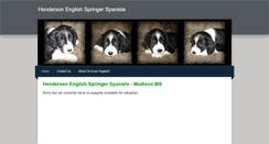 Desktop Screenshot of hendersonspringers.weebly.com