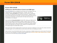 Tablet Screenshot of pioneer-deh-2200ub.weebly.com