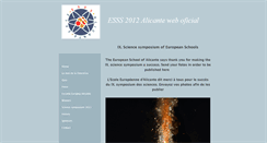 Desktop Screenshot of esss2012.weebly.com