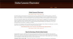 Desktop Screenshot of guitarlessonsclearwater.weebly.com