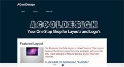 Desktop Screenshot of acooldesign.weebly.com