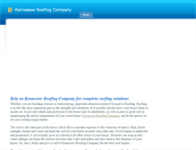 Tablet Screenshot of kennesawroofingcompany.weebly.com