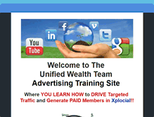 Tablet Screenshot of advertisingunifiedwealthteam.weebly.com