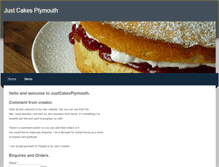 Tablet Screenshot of justcakesplymouth.weebly.com