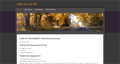 Desktop Screenshot of littlejoysoflife.weebly.com