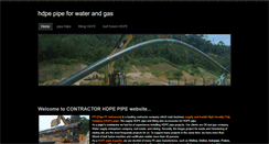 Desktop Screenshot of contractorhdpe.weebly.com