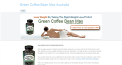 Desktop Screenshot of greencoffeebeanmaxaustralia.weebly.com