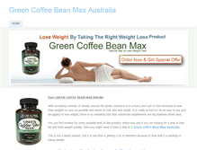 Tablet Screenshot of greencoffeebeanmaxaustralia.weebly.com