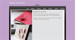 Desktop Screenshot of elainesexclusives.weebly.com