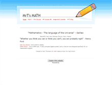 Tablet Screenshot of mrtsmath.weebly.com