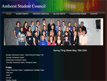 Tablet Screenshot of amherststudentcouncil.weebly.com