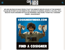 Tablet Screenshot of cosignerfinder.weebly.com
