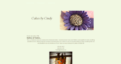 Desktop Screenshot of cakesbycindy.weebly.com