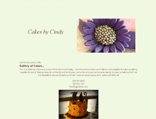 Tablet Screenshot of cakesbycindy.weebly.com