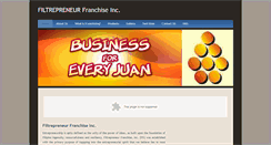 Desktop Screenshot of filtrepfranchisinginc.weebly.com