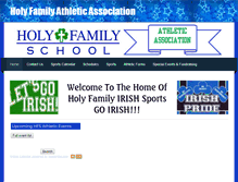 Tablet Screenshot of holyfamilyathleticassociation.weebly.com