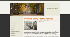 Desktop Screenshot of jdsworldofpoetry.weebly.com
