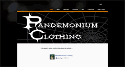 Desktop Screenshot of pandemoniumclothing.weebly.com