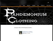 Tablet Screenshot of pandemoniumclothing.weebly.com