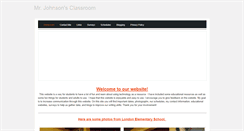 Desktop Screenshot of mrjohnsonsclassroom.weebly.com