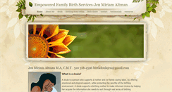 Desktop Screenshot of birthdoulajen.weebly.com