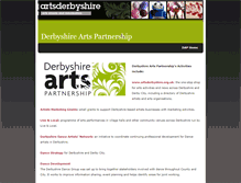 Tablet Screenshot of derbyshireartspartnership.weebly.com