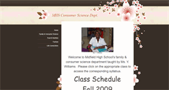 Desktop Screenshot of mhsconsumerscience.weebly.com