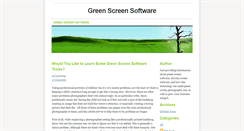 Desktop Screenshot of greenscreensoftware.weebly.com