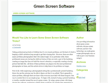 Tablet Screenshot of greenscreensoftware.weebly.com