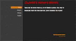 Desktop Screenshot of chaveznotes.weebly.com