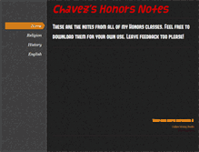 Tablet Screenshot of chaveznotes.weebly.com