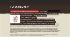 Desktop Screenshot of leaflet-delivery.weebly.com