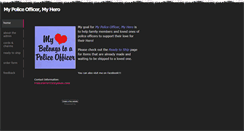 Desktop Screenshot of mypoliceofficermyhero.weebly.com