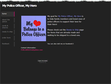 Tablet Screenshot of mypoliceofficermyhero.weebly.com